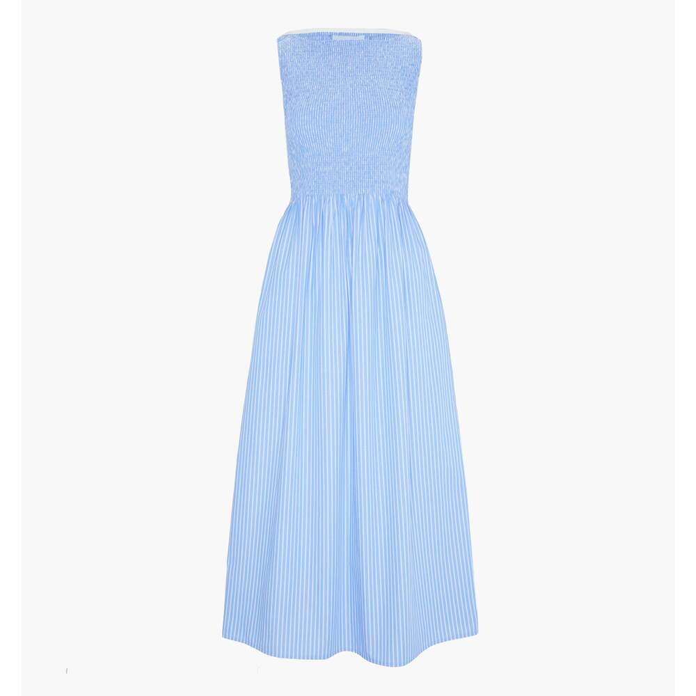 Hill House Home The Cosima Nap Dress - Blue Stripe Size LBlue Stripe / L